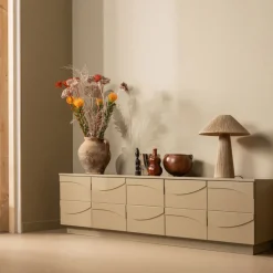 Woood TEO Meuble TV 5 portes en bois L180cm