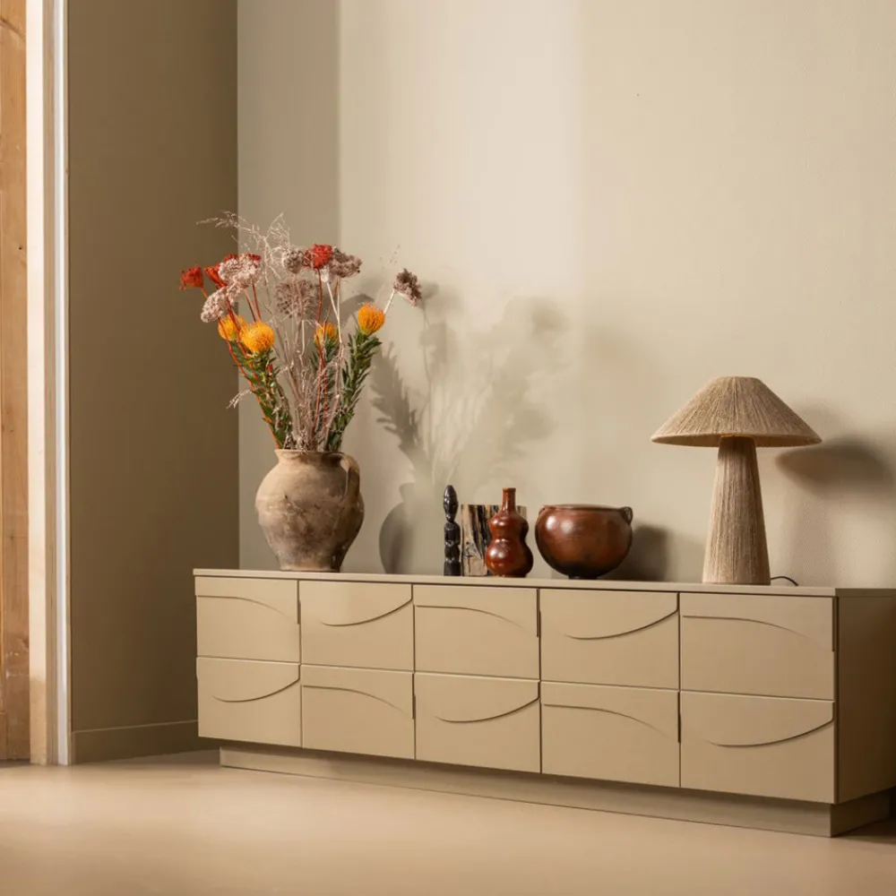 Woood TEO Meuble TV 5 portes en bois L180cm