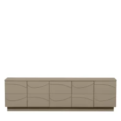 Woood TEO Meuble TV 5 portes en bois L180cm