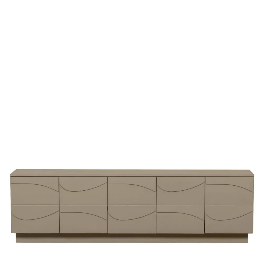 Woood TEO Meuble TV 5 portes en bois L180cm