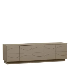 Woood TEO Meuble TV 5 portes en bois L180cm