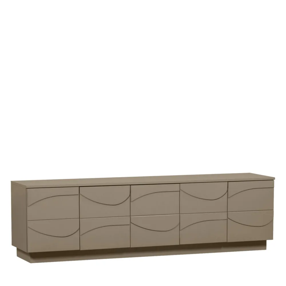 Woood TEO Meuble TV 5 portes en bois L180cm