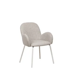 Drawer THÉODORE Lot de 2 fauteuils de table en tissu et métal