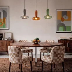 Drawer TIMO Suspension en verre avec LED intégrée ø15cm