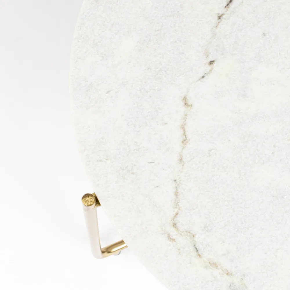 No name TIMPA Table basse en marbre ø70cm