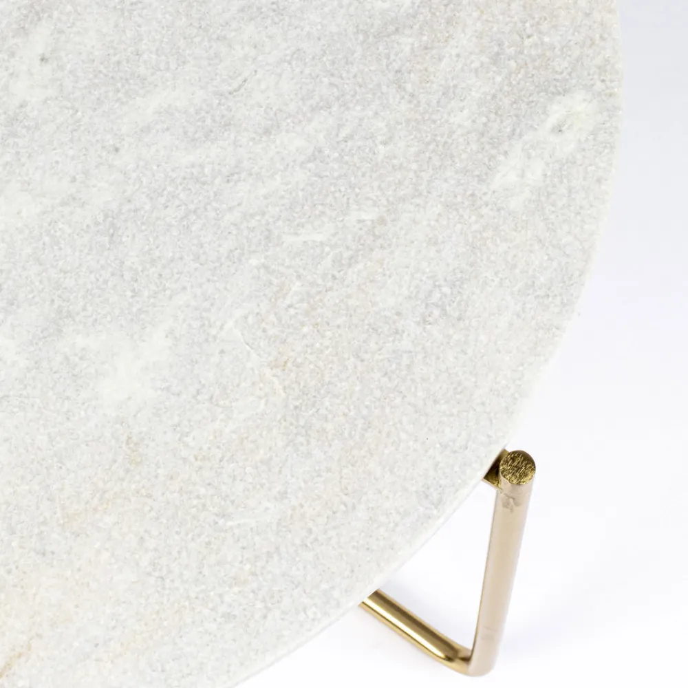 No name TIMPA Table basse en marbre ø70cm