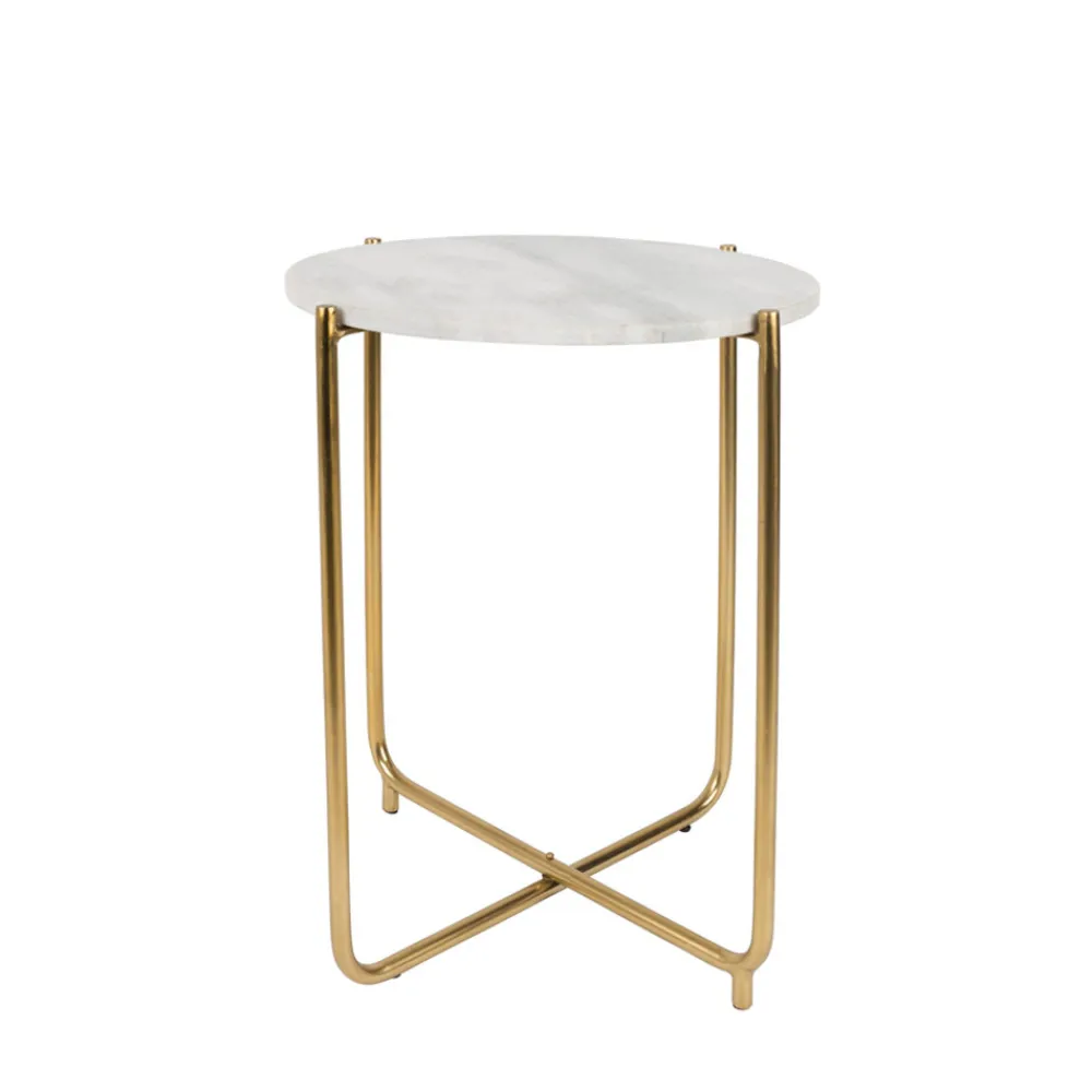 No name TIMPA Table d'appoint marbre et laiton