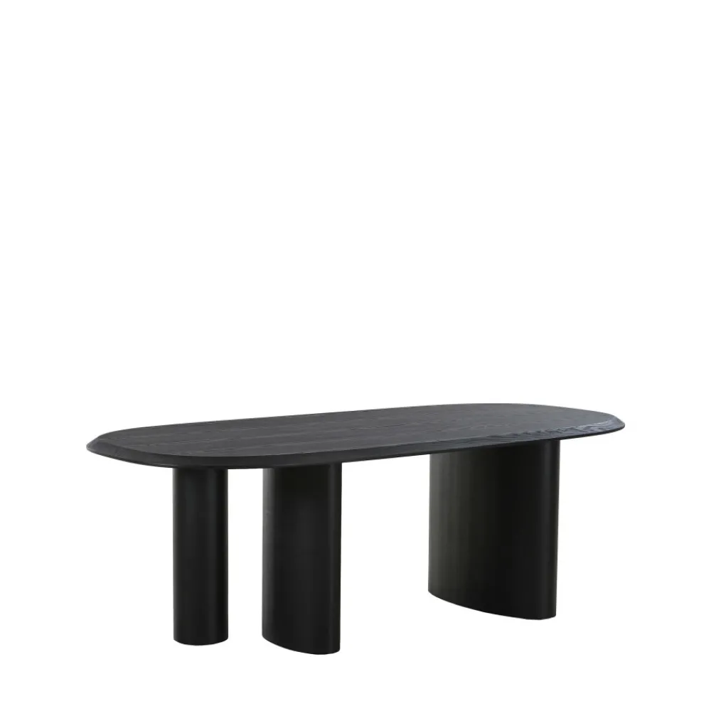 House Nordic TIRANO Table à manger 8 personnes ovale en bois