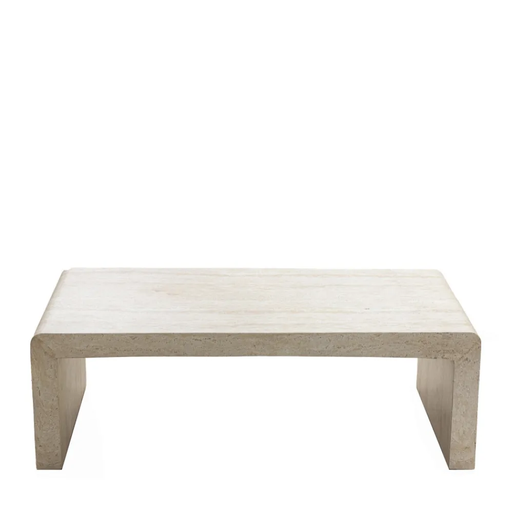 Drawer TOCOA Table basse effet travertin 120x55cm