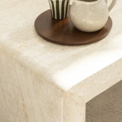 Drawer TOCOA Table basse effet travertin 120x55cm