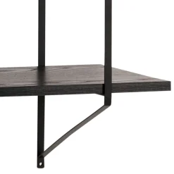 No name TOCRO Etagère murale en bois et métal L191cm