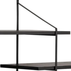No name TOCRO Etagère murale en bois et métal L191cm