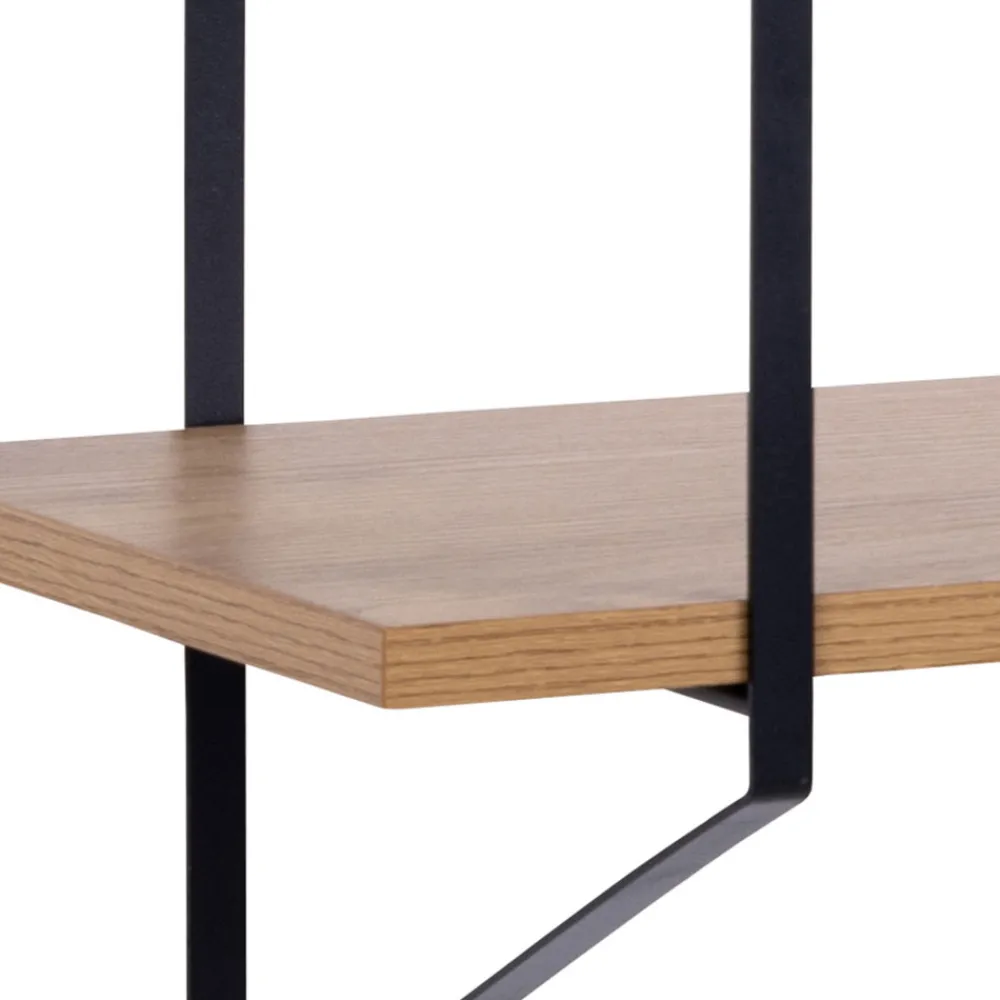 No name TOCRO Etagère murale en bois et métal L191cm