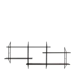 No name TOCRO Etagère murale en bois et métal L191cm