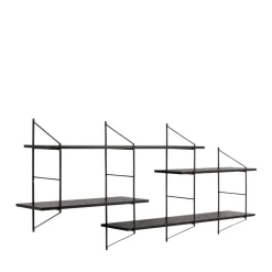 No name TOCRO Etagère murale en bois et métal L191cm