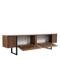 Drawer TOD Meuble TV 2 portes en bois et métal L180cm