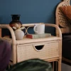 Drawer TONDANO Table de chevet en rotin