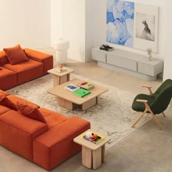 Teulat TOTEM Meuble TV 4 portes en bois L200 cm