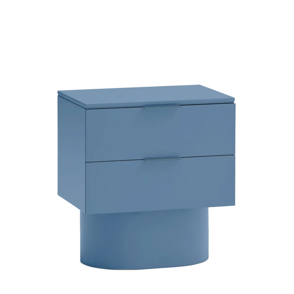 Teulat TOTEM Table de chevet 2 tiroirs en bois