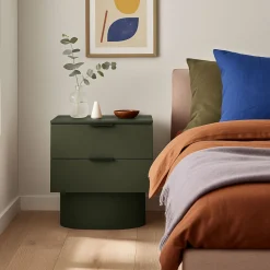 Teulat TOTEM Table de chevet 2 tiroirs en bois