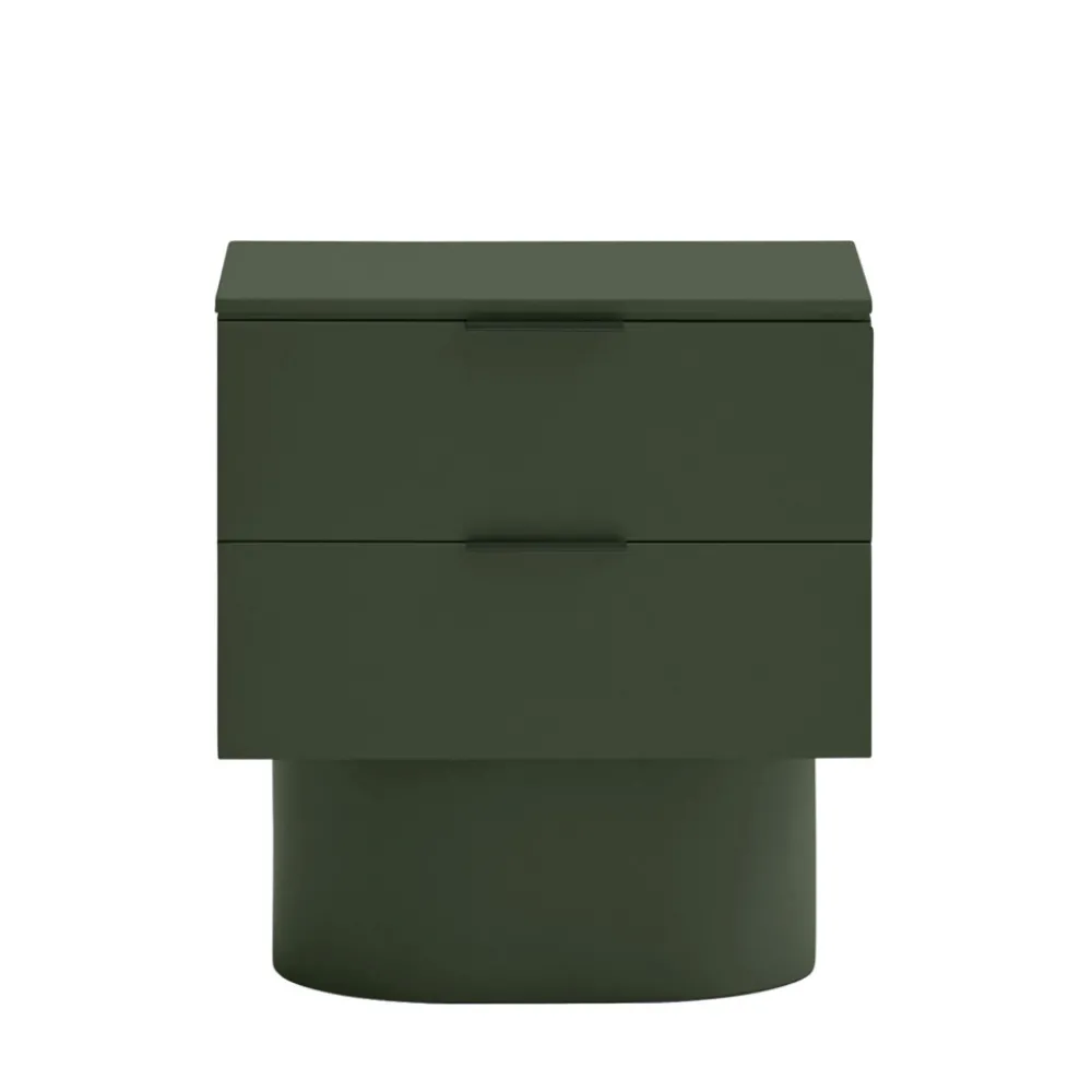 Teulat TOTEM Table de chevet 2 tiroirs en bois