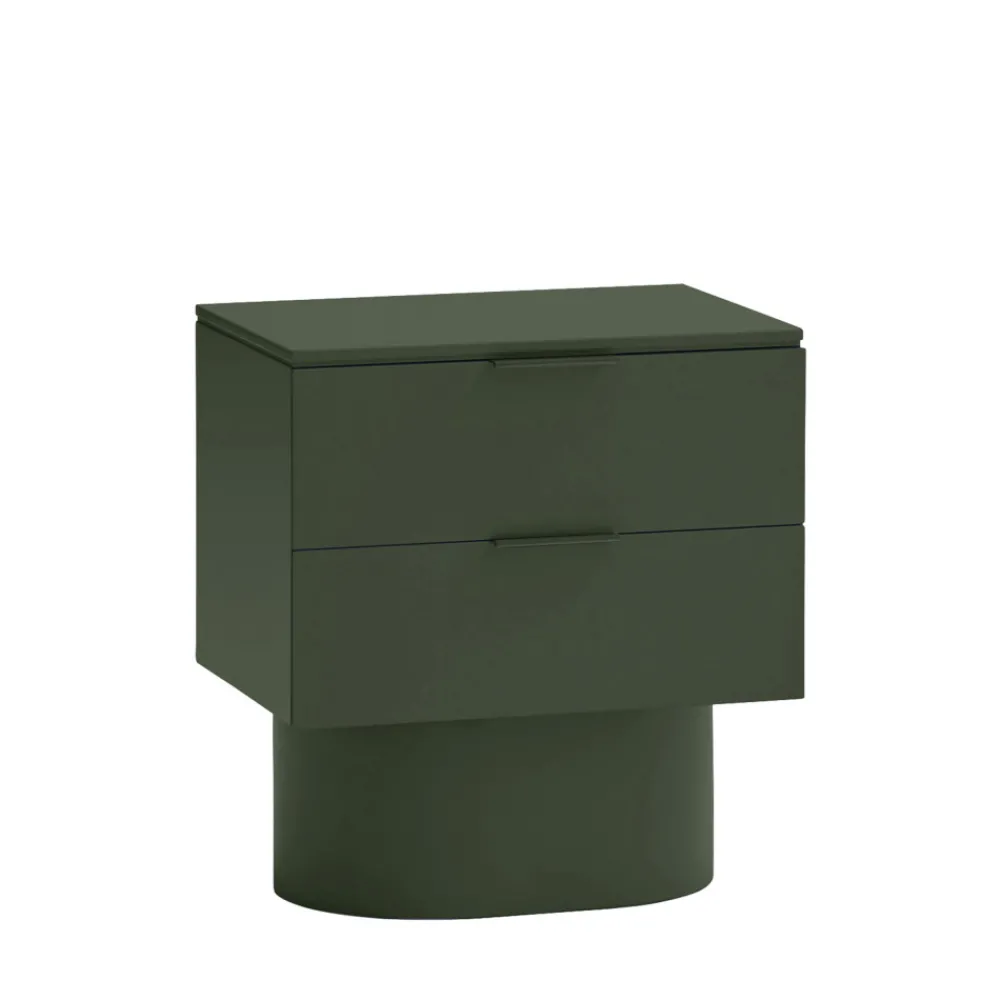 Teulat TOTEM Table de chevet 2 tiroirs en bois