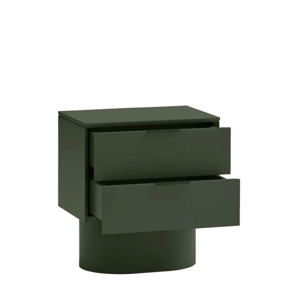 Teulat TOTEM Table de chevet 2 tiroirs en bois