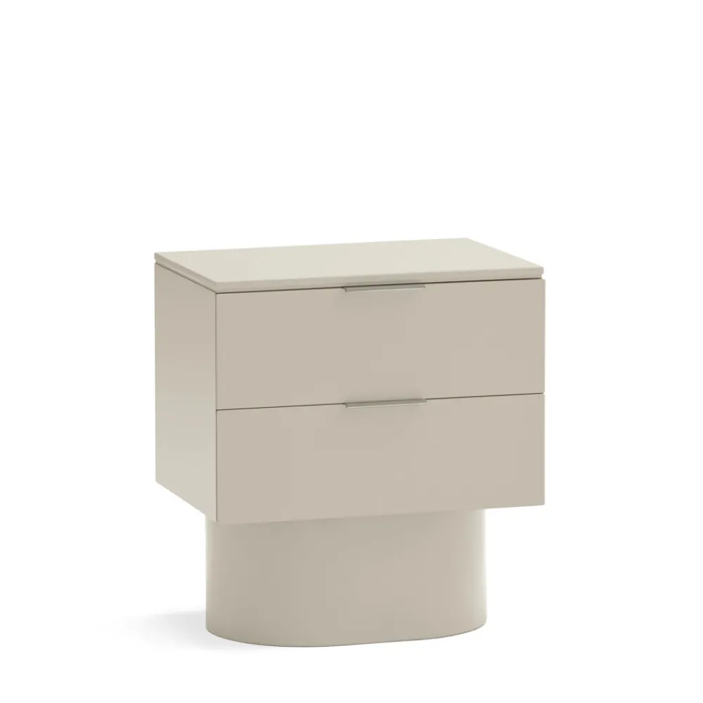 Teulat TOTEM Table de chevet 2 tiroirs en bois