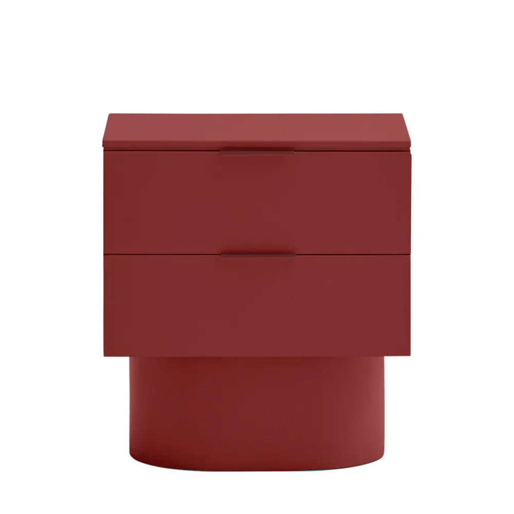 Teulat TOTEM Table de chevet 2 tiroirs en bois