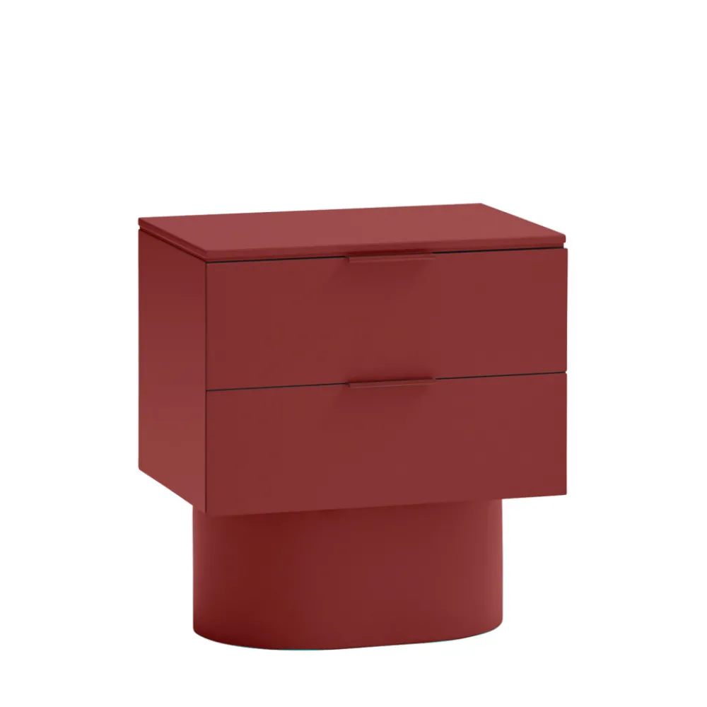 Teulat TOTEM Table de chevet 2 tiroirs en bois