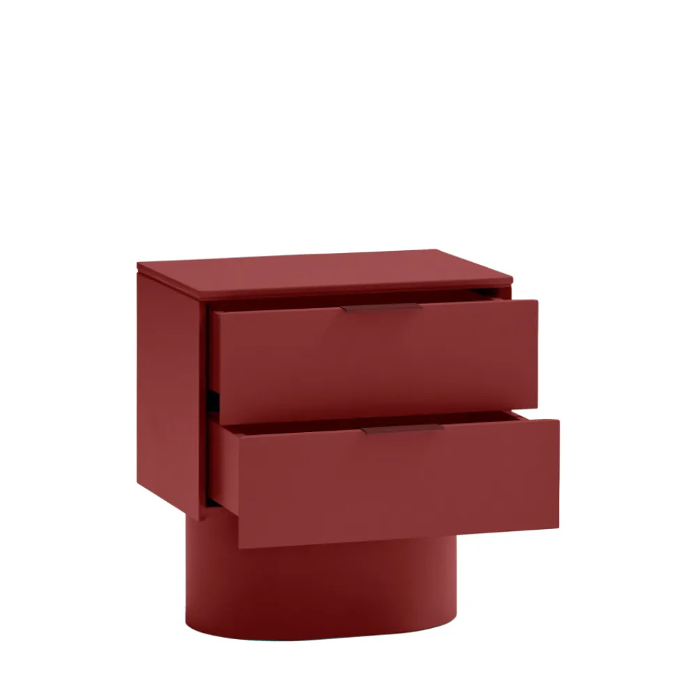 Teulat TOTEM Table de chevet 2 tiroirs en bois