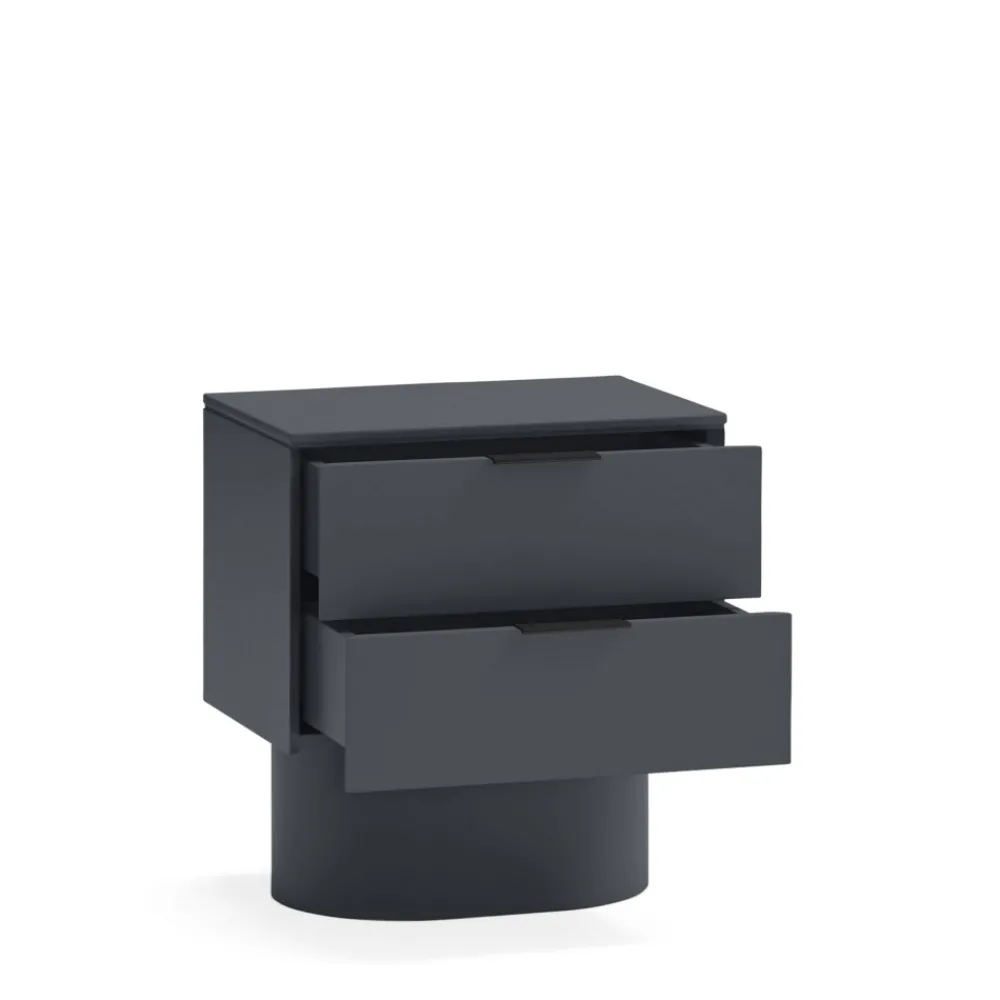 Teulat TOTEM Table de chevet 2 tiroirs en bois