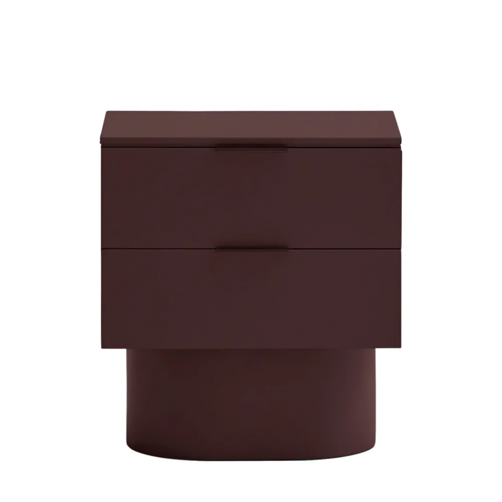Teulat TOTEM Table de chevet 2 tiroirs en bois
