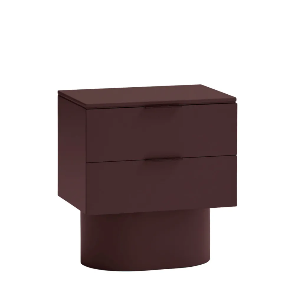 Teulat TOTEM Table de chevet 2 tiroirs en bois