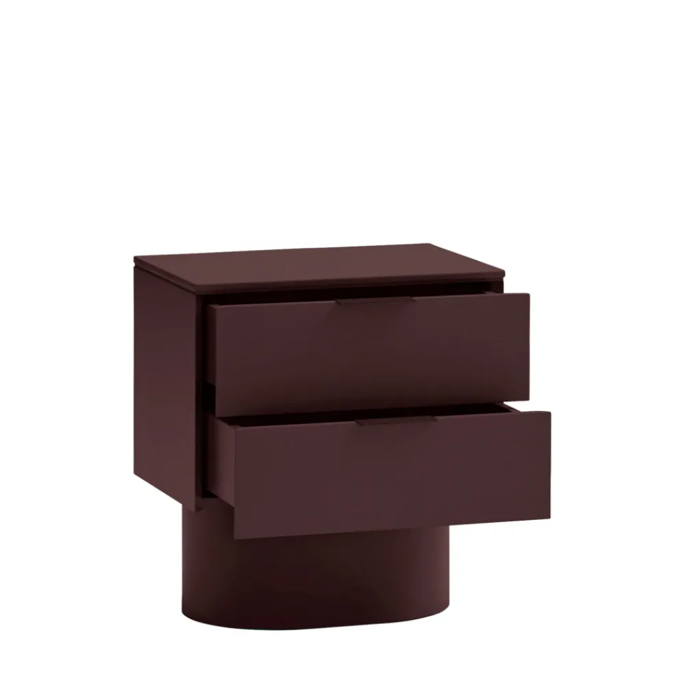 Teulat TOTEM Table de chevet 2 tiroirs en bois