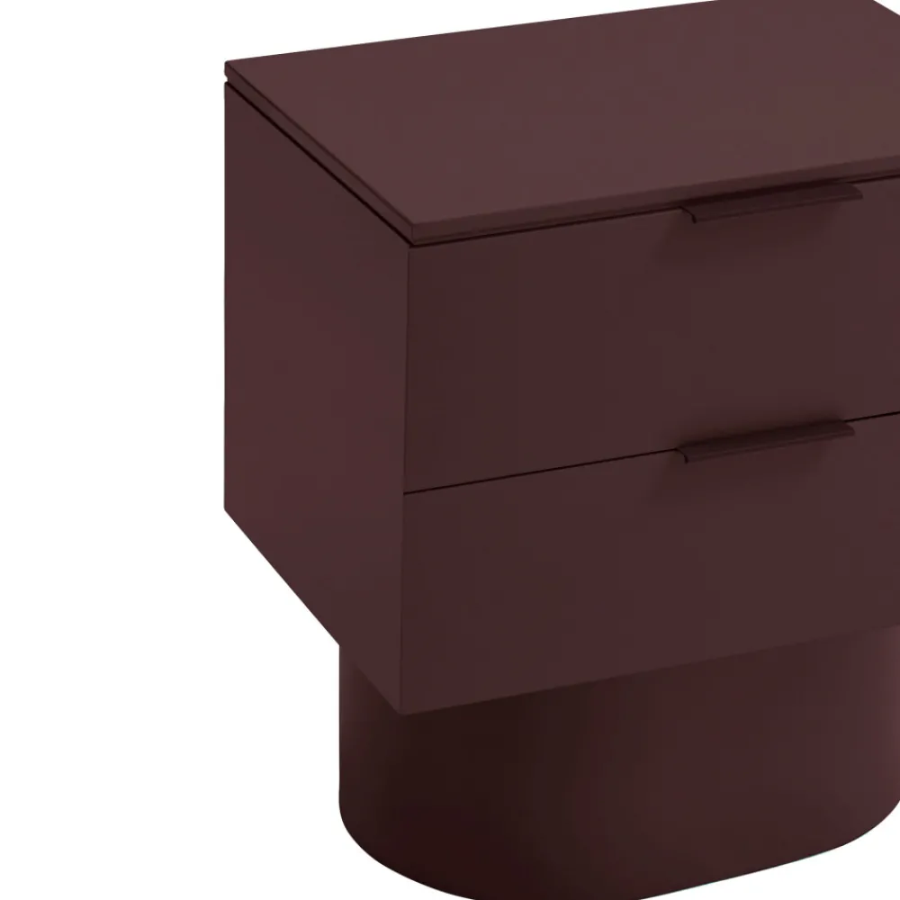 Teulat TOTEM Table de chevet 2 tiroirs en bois