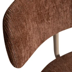 Woood TRAVIS Lot de 2 chaises en tissu et pieds beiges