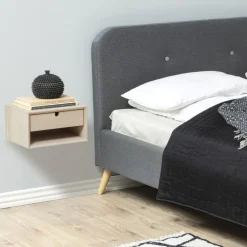 Drawer TROGON Table de chevet murale 1 tiroir, 1 niche en bois