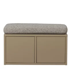 Woood TURNER Banc d'entrée avec rangement chaussures en bois L80cm
