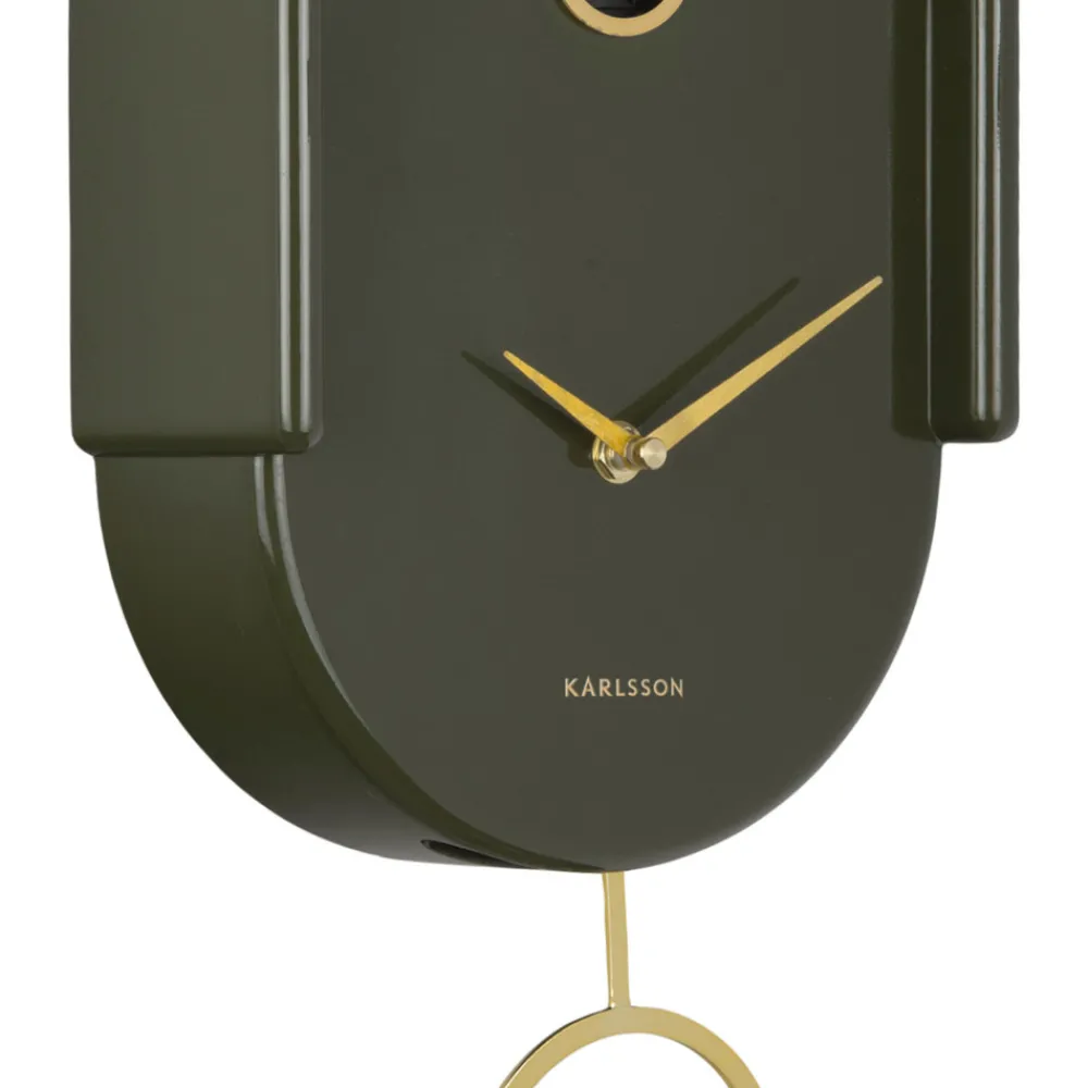 Karlsson TWEET Horloge murale en métal avec coucou