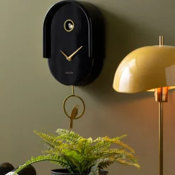 Karlsson TWEET Horloge murale en métal avec coucou