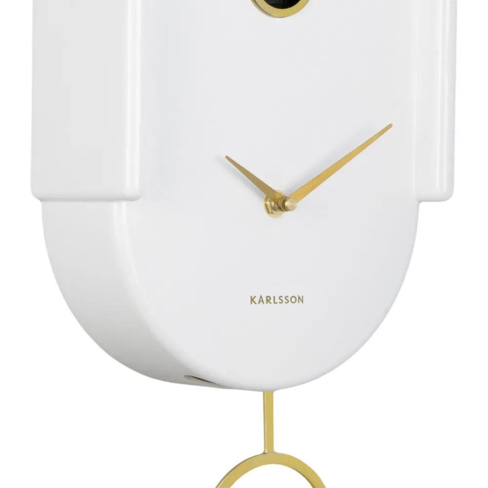 Karlsson TWEET Horloge murale en métal avec coucou