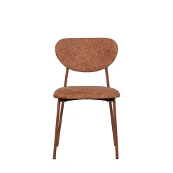 Woood VALOR Lot de 2 chaises en tissu et métal