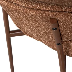 Woood VALOR Lot de 2 chaises en tissu et métal
