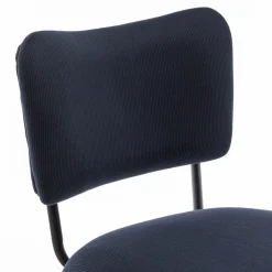 Drawer VANDER Lot de 2 chaises de bar en velours côtelé et métal H65cm