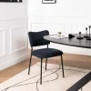 Drawer VANDER Lot de 2 chaises en velours côtelé et métal