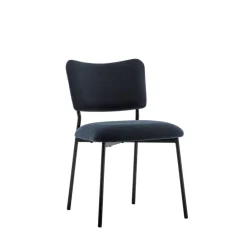Drawer VANDER Lot de 2 chaises en velours côtelé et métal