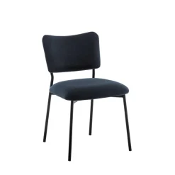 Drawer VANDER Lot de 2 chaises en velours côtelé et métal