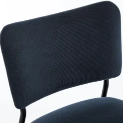 Drawer VANDER Lot de 2 chaises en velours côtelé et métal