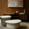 Dutchbone VEDA Table basse organique en bois finition marbre recyclé